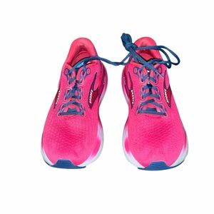 Brooks Running Shoes Pink Blue Athletic Sneakers Women’s 9 Medium